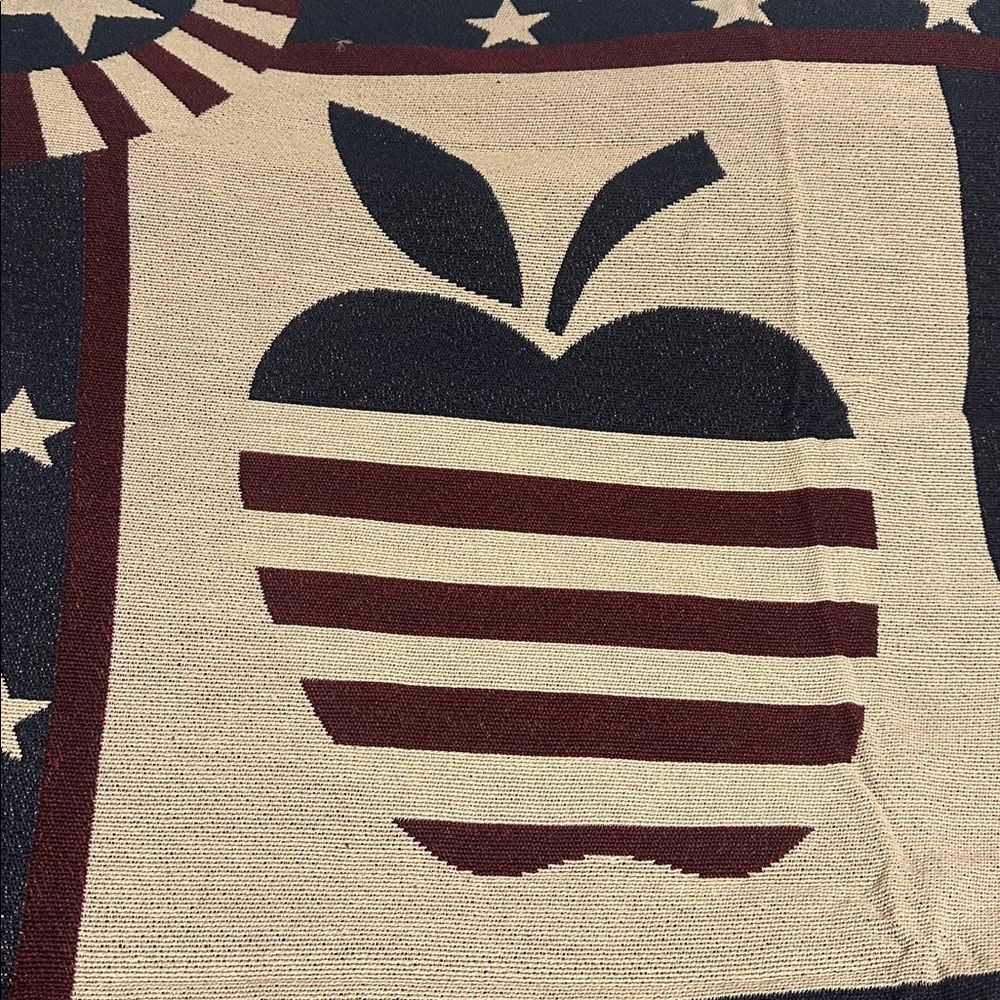 COLLECTIONS ETC. Patriotic Blanket Country American Flag Throw Blanket - Picture 2 of 9